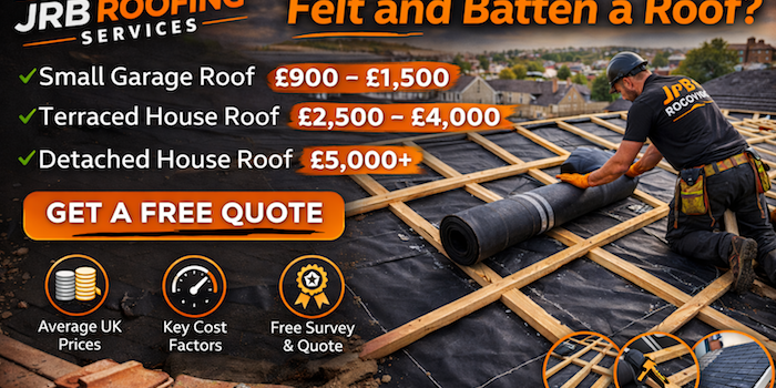 How Much Does It Cost to Felt and Batten a Roof in Melksham