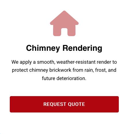 chimney rendering in Wiltshire