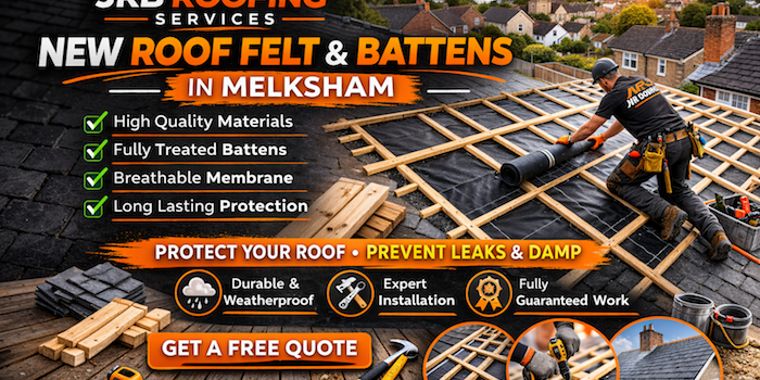 New Roof Felt and Battens in Melksham